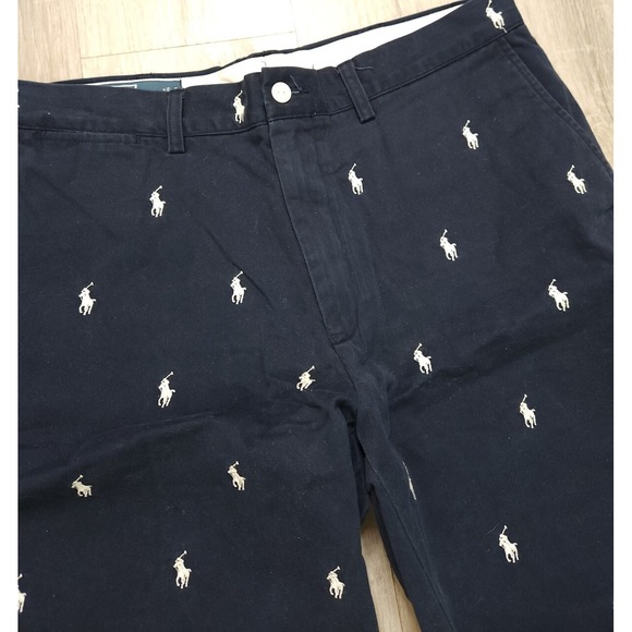 Polo Ralph Lauren AOP All‎ Over Pony Chino Shorts Mens 35 - Picture 3 of 7